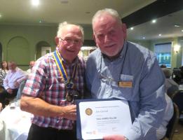 Jimmy Receives PHF from President Colin